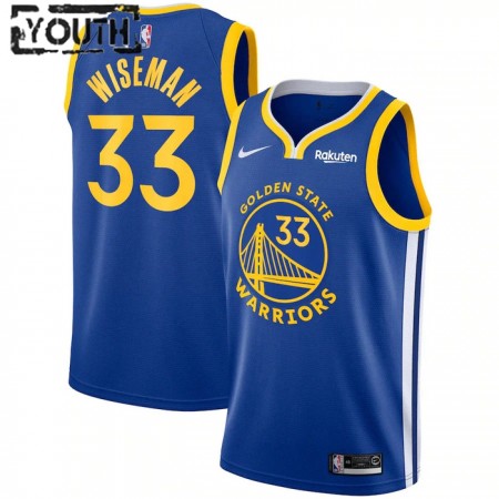 Camiseta Niños Golden State Warriors James Wiseman 33 2022-23 Nike Icon Edition Royal Swingman